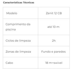 aspirador elétrico dolphin zenit 12 cb