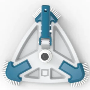 aspirador manual triangular c/escovas fundo e laterais (série pro)